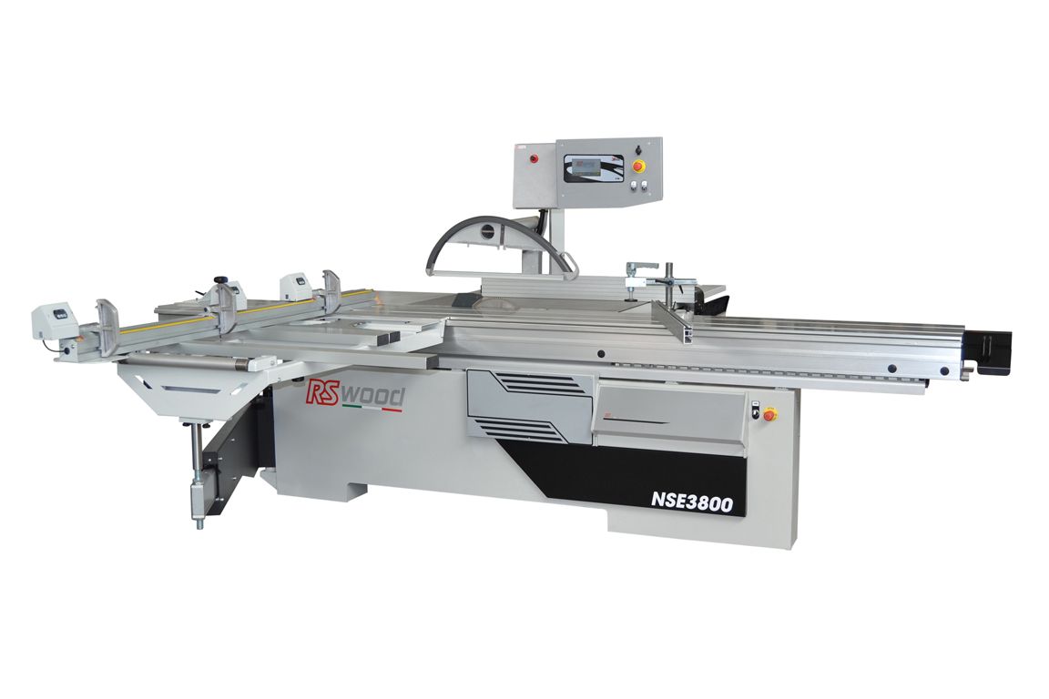 NSE 3800/3A - Scie à format RS Wood S.R.L. - Poids 840 kg - Chariot 3800x400 mm - Lame Ø400 mm_0