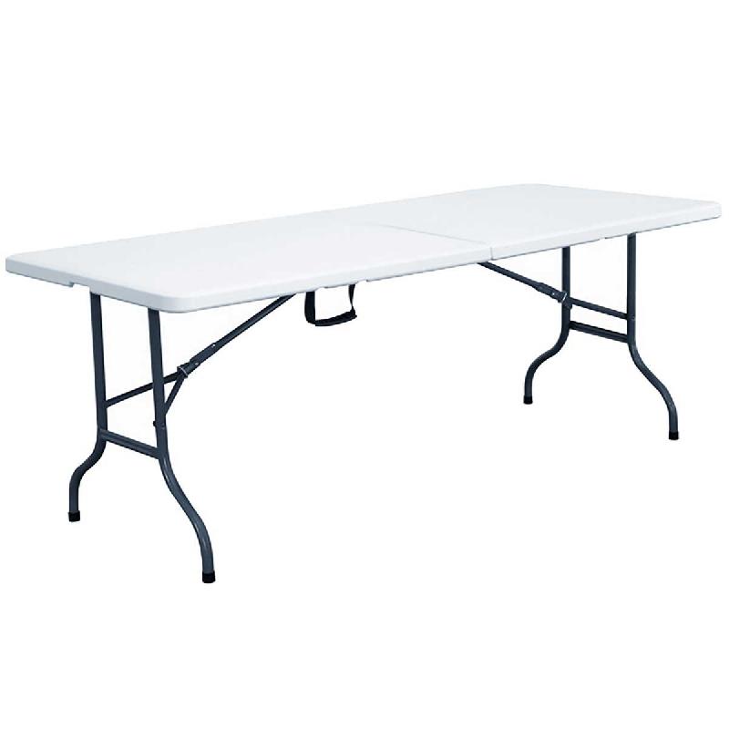 Table pliante 12 places 244 cm - PEHD - usage professionnel intérieur/extérieur - charge 170 kg_0