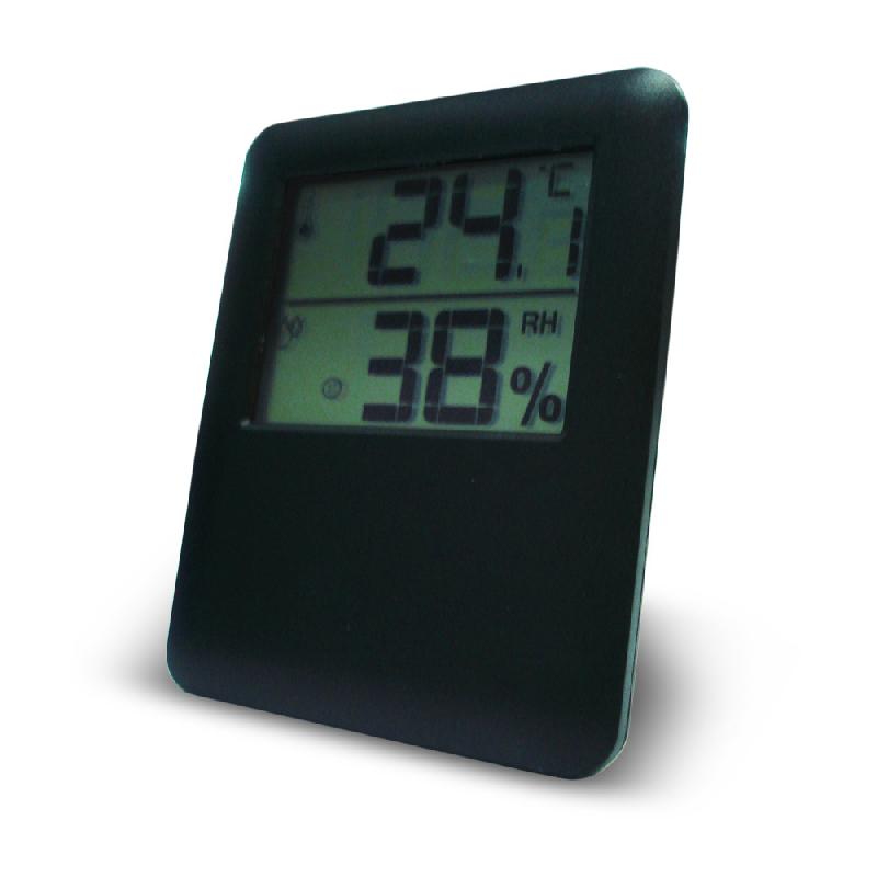 Thermomètre / hygromètre intérieur OTIO noir - électronique - affichage température extérieure_0
