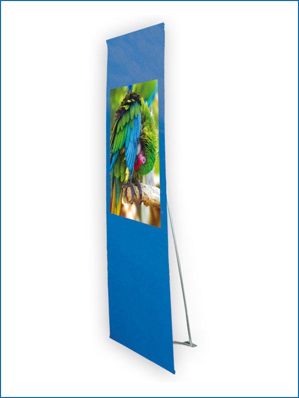 Totem mini ban'r contrast 600mm - structure discrète et modulable - visuel 600x1320mm_0