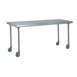 Tournus Equipement Table inox centrale sur roues longueur 2000 mm Tournus - 414977 - plastique 414977_0