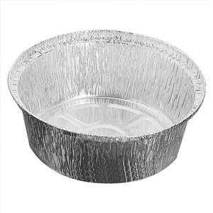 Récipients jetables en aluminium de 770 ml avec couvercle, Petit Plat à  Four Rond