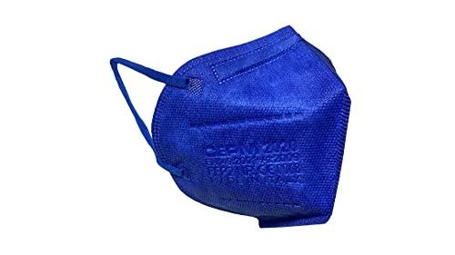 GIMA CEPM Comfymask - Masque filtrant FFP2 NR, fabriqué en Italie, bleu électrique, haute filtration à 5 couches_0