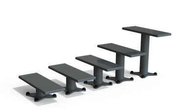 Appareils de fitness de plein air - banc step H=240 - structure compacte 69x25x24 cm - niveau facile_0