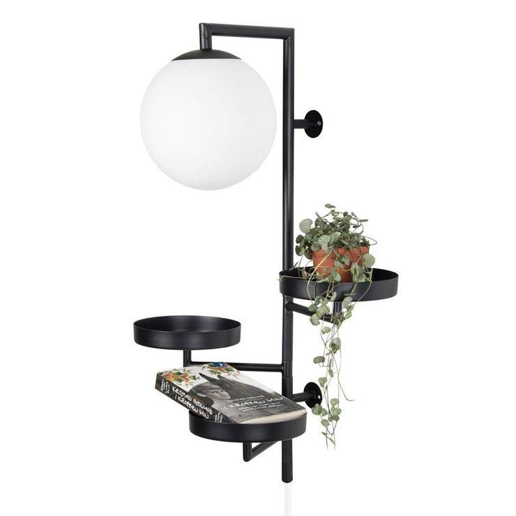 Ou Prise Et Avec Murale Sol Lampe L70cm De Applique Shelfie Étagères 6yb7fg
