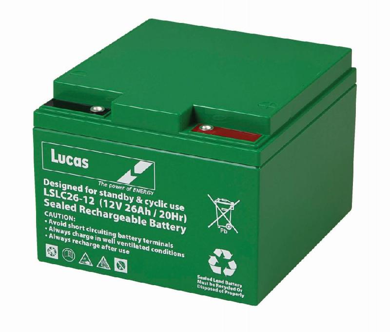 Batterie de démarrage Lucas AGM Cyclic Golf LSLC26-12G - 12V - 26Ah - Compacte et robuste_0
