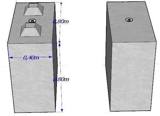 BB800x800x400 - Bloc béton lego - Stock Bloc - Poids 0,575 t_0