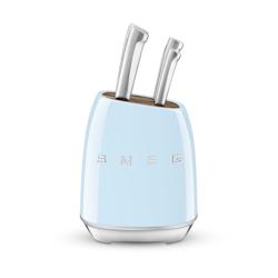 Bloc de 6 couteaux   Bleu -  Autre Inox Smeg 15.2x20 cm - bleu inox 8017709344207_0