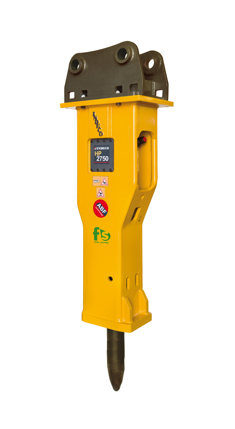 Brise-roches hydrauliques HP 2750 FS - Indeco - pour excavatrices de 16 à 30 tonnes - 3700 joules d'énergie de frappe_0