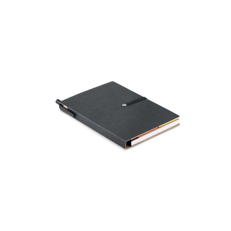 Carnet A6 recyclé avec stylo Aïdan - Carnets personnalisés_0