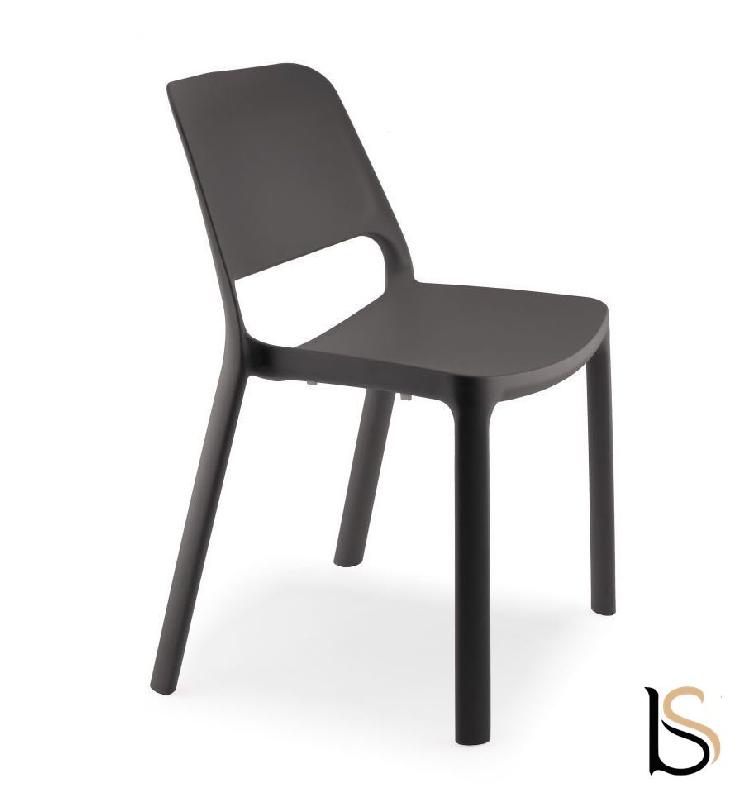 Chaise en polypropylène Maike - Sokoa - Chocolat_1