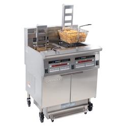 Friteuse électrique avec relevage automatique et filtration 2 x 22 litres 17+17kW CFPRAF222 Casselin - CFPRAF222_0