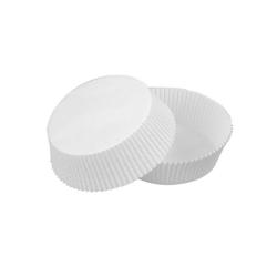 Packnwood FHC - 100Pcs - Caissette papier de cuisson ronde blanche siliconée - H32mm - recyclable - blanc papier 209CPS43_0
