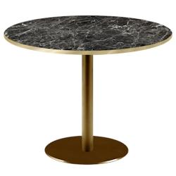 Restootab - Table Ø120cm Rome bistrot marbre noir brillant - noir TB-ROMXL2-R120M-MB.NRBR-LAI_0