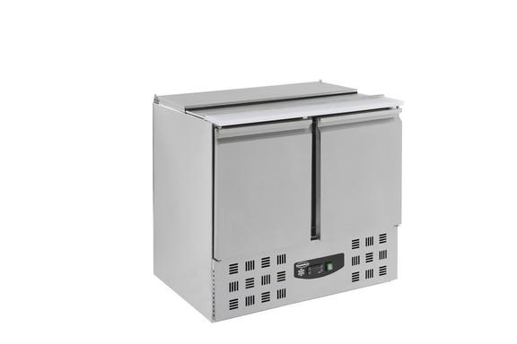 Saladette de préparation réfrigérée 2 portes capot inox - 7950.0105_0