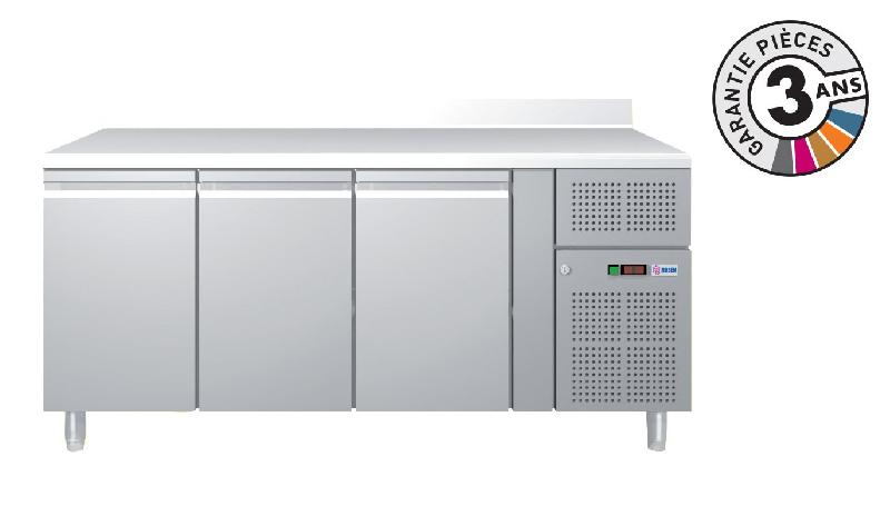 Table réfrigérée négative NOSEM GN3200BT - 464 L - 3 portes - Avec groupe logé - Froid tropicalisé - Tout inox AISI 304_0