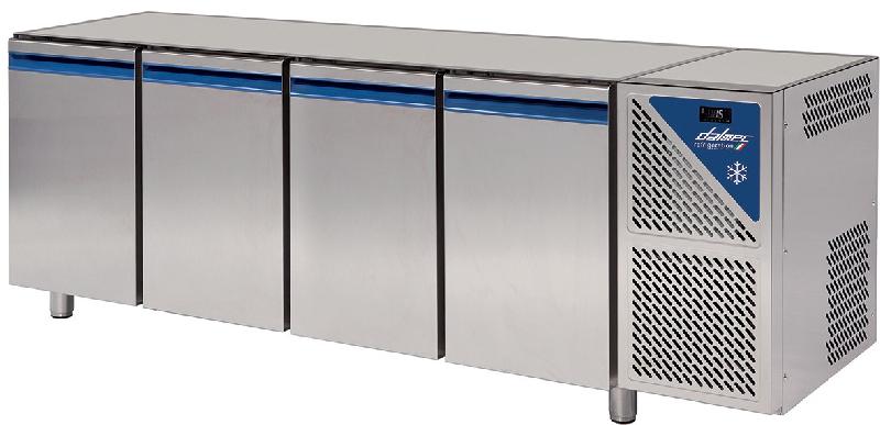 Table réfrigérée sans dessus positive 0/+10°c 816 l 4 portes pleines  - 2480x800x810 - 860mm - TP804SD-3_0