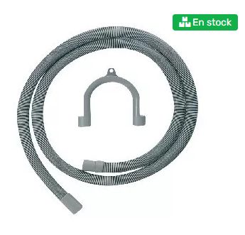 Tuyau machine à laver - Koma - vidange 1,5 m, température -15°C à +95°C, sans support_0