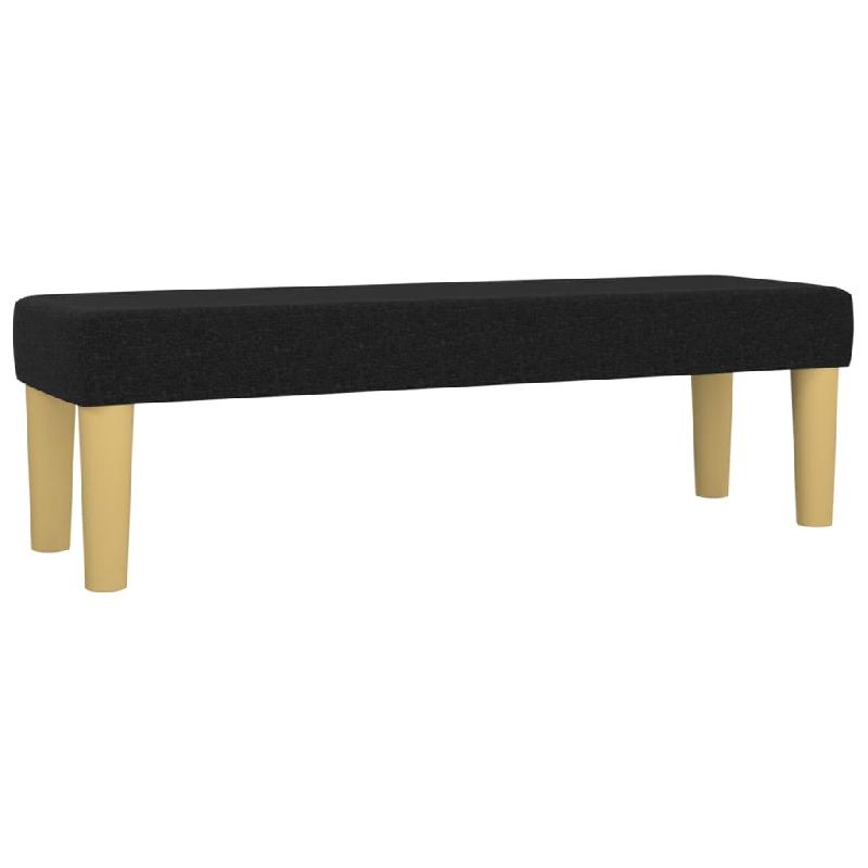 BANC BANQUETTE 100 X 30 X 30 CM TISSU NOIR 02_0010609_0