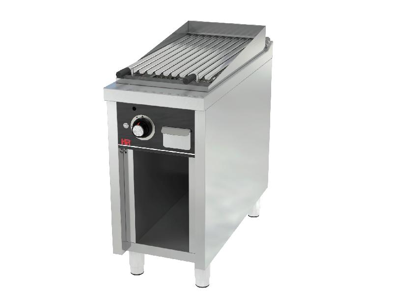 Barbecue à gaz professionnel 400x930x945mm sur placard ouvert - B9004E_0
