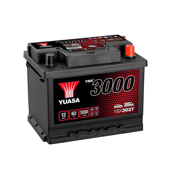 BATTERIE VOITURE YUASA YBX3027 12V 62AH 550A_0