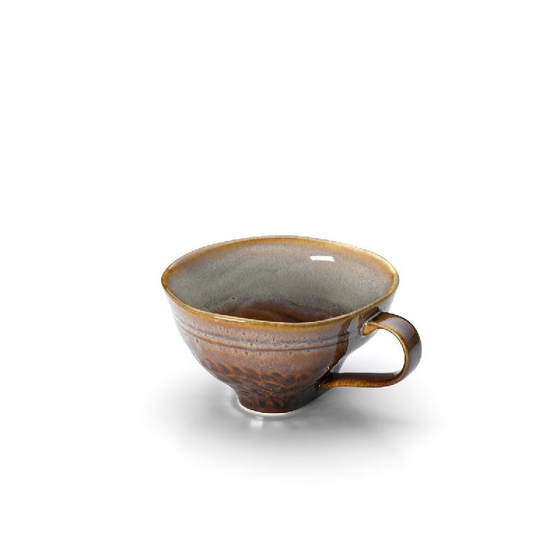 Bazar Bizar Mug en céramique 13.1x11x6.2 cm marron gris - Lot de 12 - multicolore céramique CNHOC007BrGr-M-MTR12_0