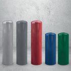 Borne PLAISANCE - Hauteur 80 cm - Diamètre 22 cm - Acier S235 - Option platine_0