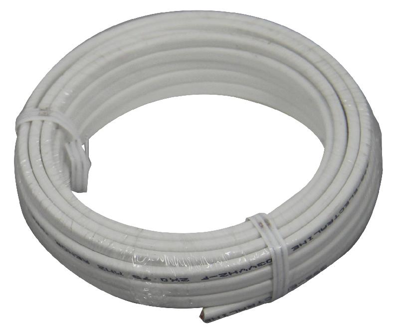 Câble souple ho3 vvh2-f 5m 2 x 0,75mm² blanc - 60113023j - 552642_0
