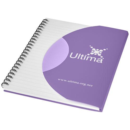 Cahier Curve A6 - 25, 50 ou 100 feuilles vierges (80 g/m²) - Couverture en polypropylène incurvée - Différentes couleurs_0