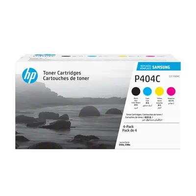 CLT-P404C Pack de 4 cartouches authentiques de toner cyan/magenta/jaune/noir_0