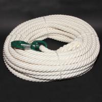 Cordage à poulie avec crochet - 100% coton biodégradable - Différents diamètres de 20 à 22 mm_0