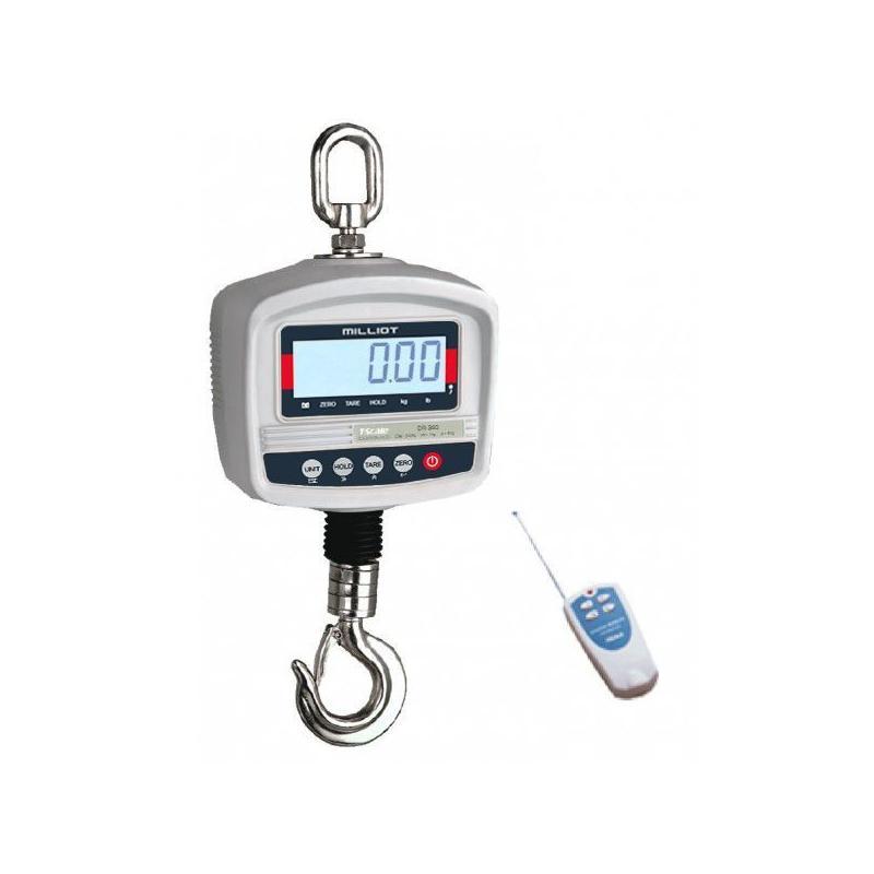 Dynamomètre DR - Peson avec télécommande - Crochet-peseur 600 kg - Précision 100 g - Affichage LCD_0