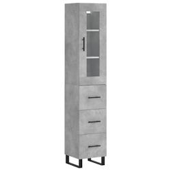Helloshop26 - Buffet bahut commode armoire meuble de rangement organisateur cuisine salle de séjour salon haut 34,5 x 34 x 180 cm 02_0034375 - 300021_0