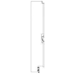 Kit fronton décoratif angle neutre - ouvert 90° avec tablette service - panneau en bois, plinthe et moulures PA90B_0