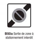 Panneau relatif au zone type b50a_0