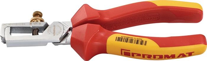 Pince à dénuder 160 mm VDE PROMAT - chromée, gaines multicomposant, ressort d'ouverture_0