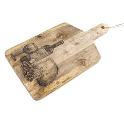 Planche à découper en bois vins et fromages Sil - marron 5024418345152_0