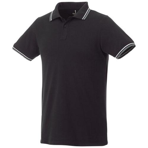 Polo tipping manches courtes homme Fairfield 38102991 - col et poignets en tricot plat avec détails contrastés_0