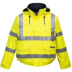 Portwest - Blouson de travail imperméable résistant à la flamme PILOTE HV Jaune Taille M - M jaune 5036108207084_0