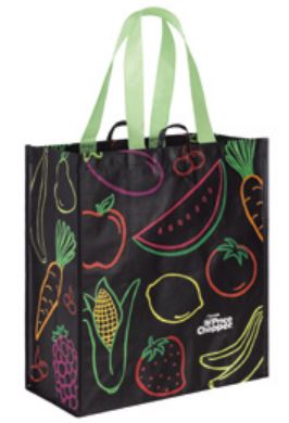 Sac cabas réutilisable - recyclable en polypropylène tissé avec lamination - USABLK1P_0