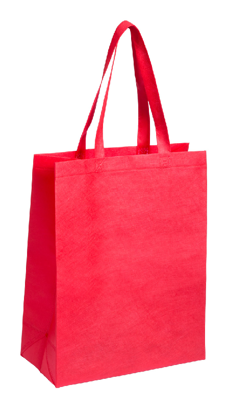 Sac shopping non tissé - anses longues - 70 g/m² - couleur rouge - poids 40 g_0