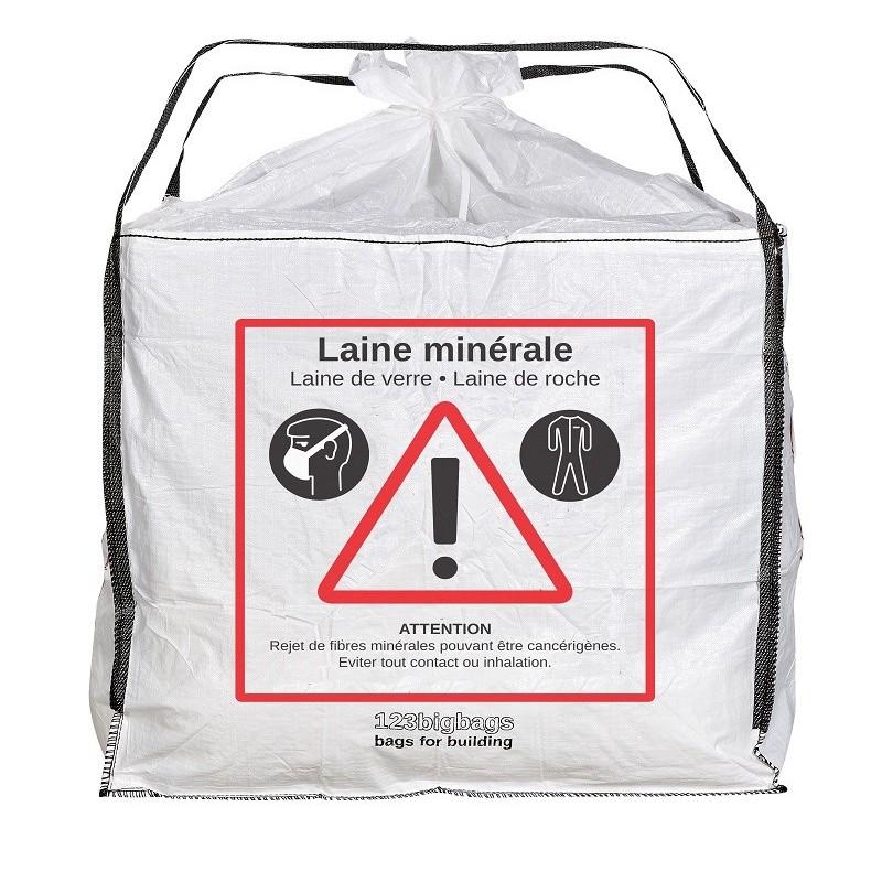 Sac XL pour laine minérale - Big Bag 140x140x120cm - 500kg - Polypropylène stabilisé U.V._0