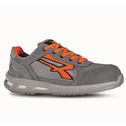 U-Power - Baskets de sécurité basses légères et confortables ULTRA - Environnements secs - S1P SRC ESD Gris / Orange Taille 45 - 45 gris matière_0