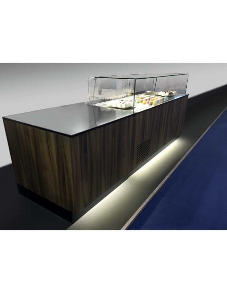 Vitrine chocolat - Froid ventilé, sans réserves, version premium - PERLA C 100 SR SD_0