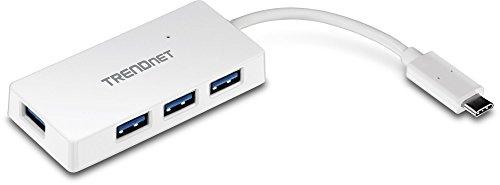 TRENDNET TUC-H4E - Hub USB 3.0 (3.1 Gen 1) Type-C, 5000 Mbit/s, 4 ports USB, blanc, compact_0