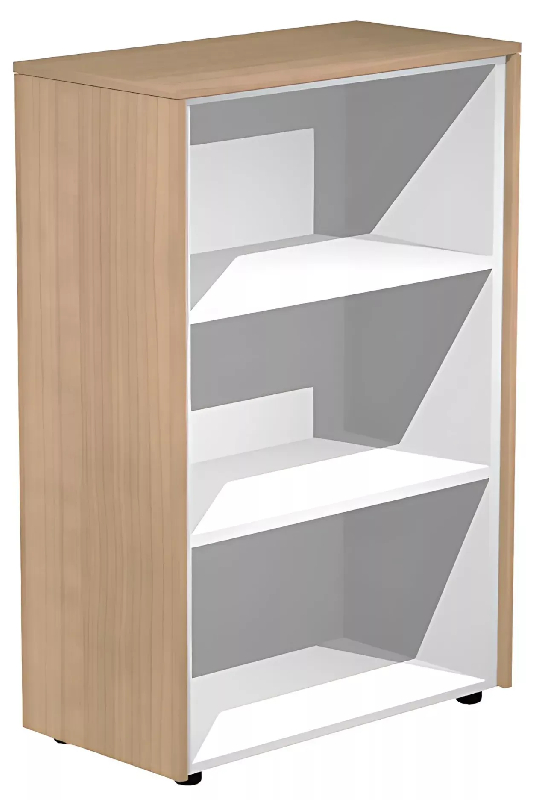 Armoire de rangement ouverte - 2 étagères -  L.  83 x P. 43 x  H. 120 cm So Flora - Frêne Noir_0