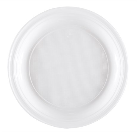 ASSIETTE ÉCONOMIQUE RONDE D.22 CM PS BLANC (VENDU PAR 800)