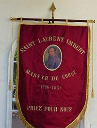Bannière de Saint-Laurent et Saint-Eugène - impression et broderie pour rénovation ou reproduction_0