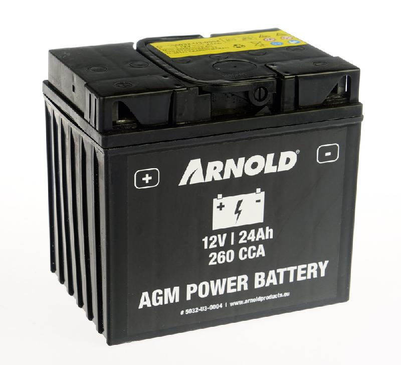 Batterie AZ104/AGM 12-24 - Pour tracteur tondeuse avec terminal gauche_0