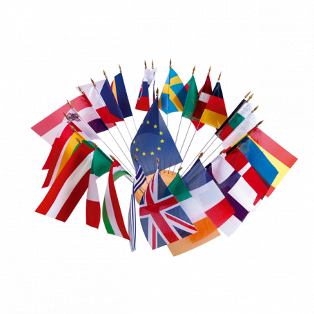Bouquet de drapeaux européens pour table_0